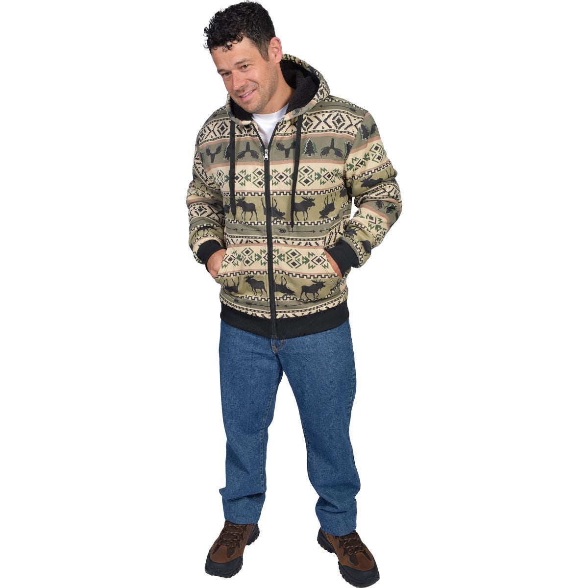 Big Ball Sports Men's Sherpa Lined Hoodie