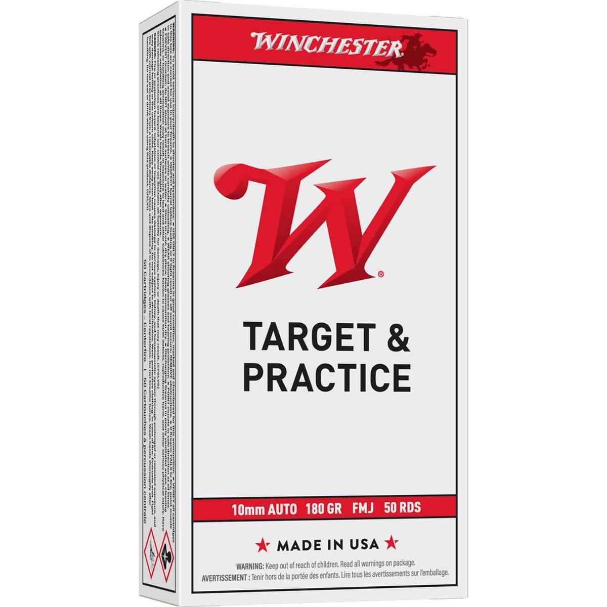Winchester 10mm Auto 180-Grain FMJ Ammo
