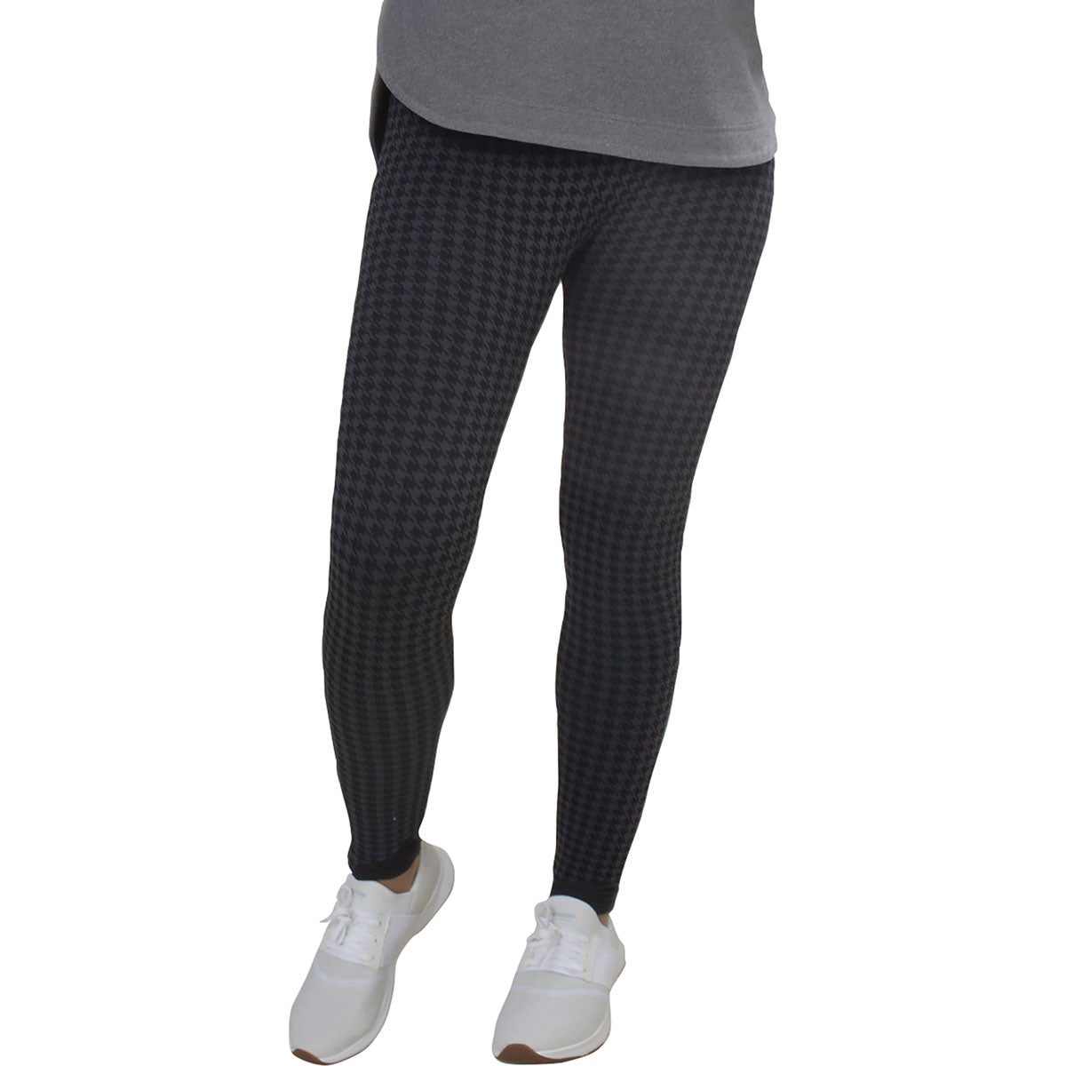 Muk Luks Women's Houndstooth Fleece Lined Leggings