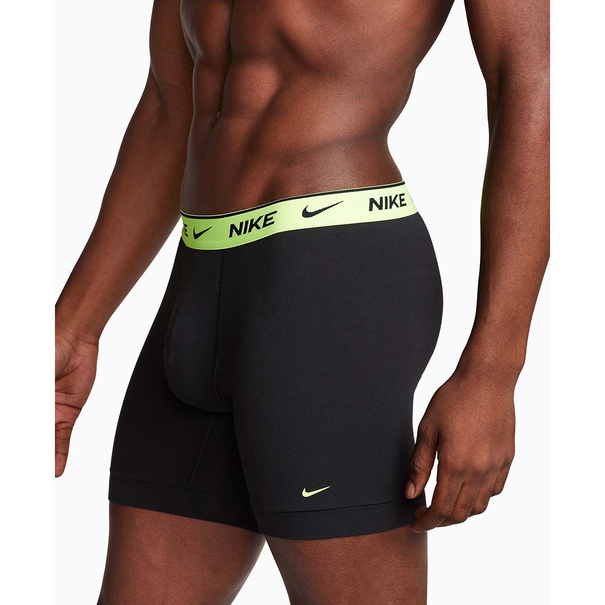 Nike Men's 6" Black With Color Waist Band Underwear