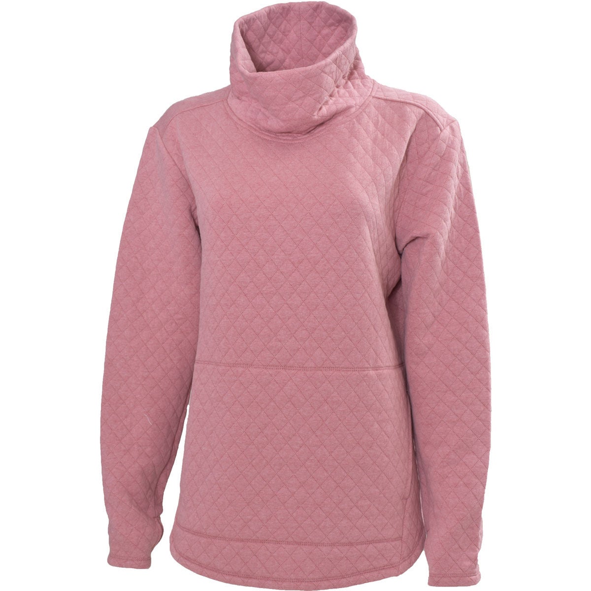 Rbx Women's Quilted Cowl Neck Tunic Fleece