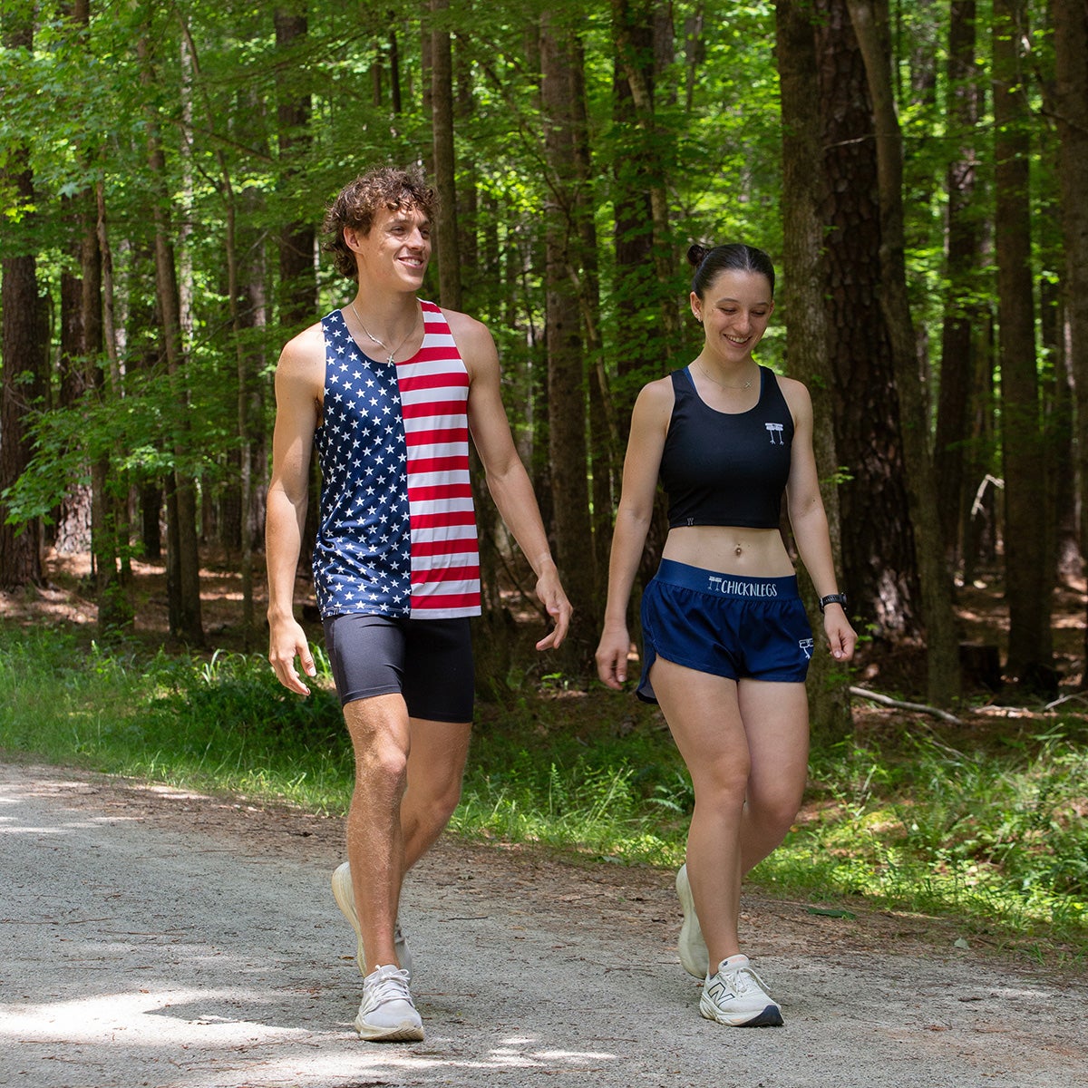 Chicknlegs Men's Black 8" Half Tights