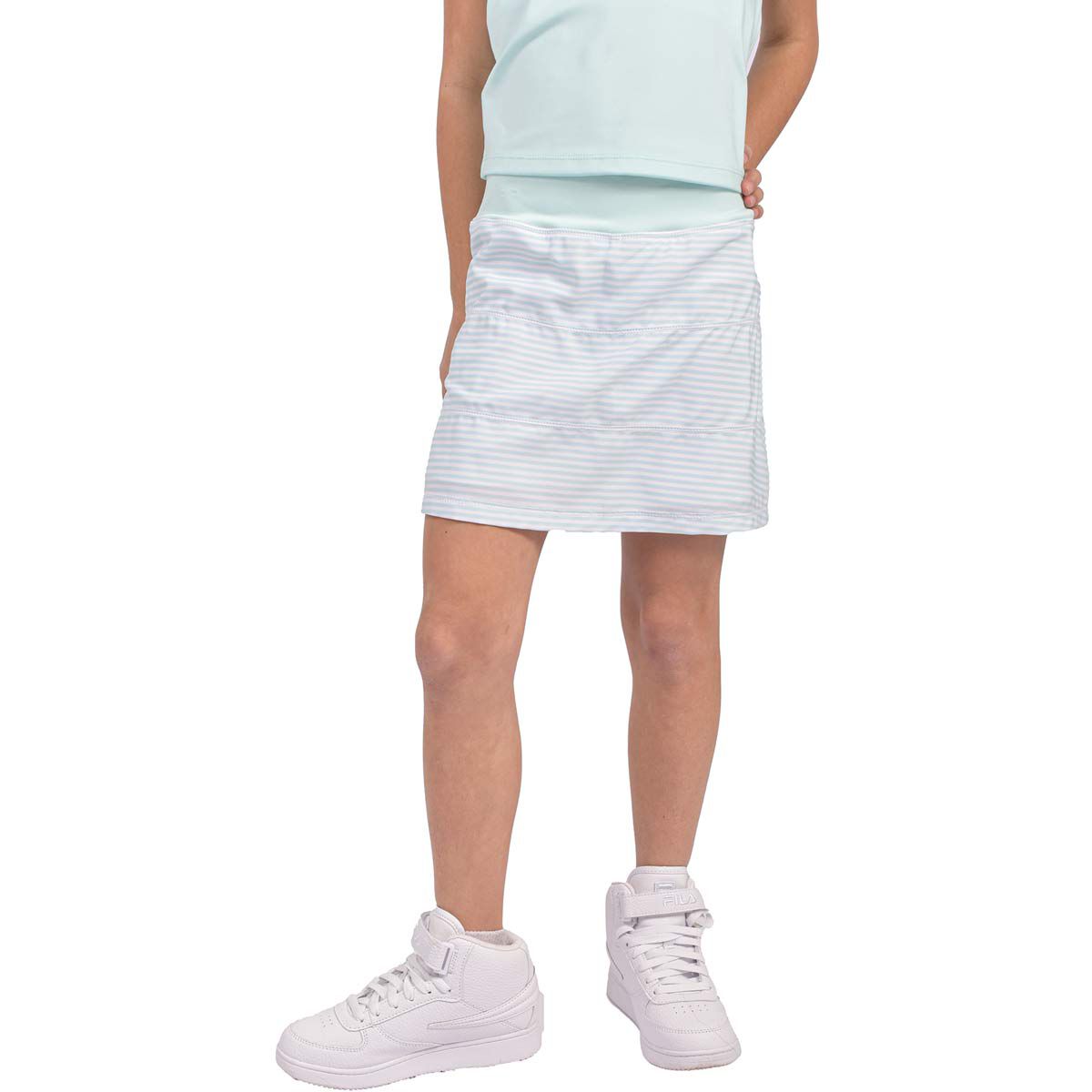 Ebb & Flow Girls' Striped Skort