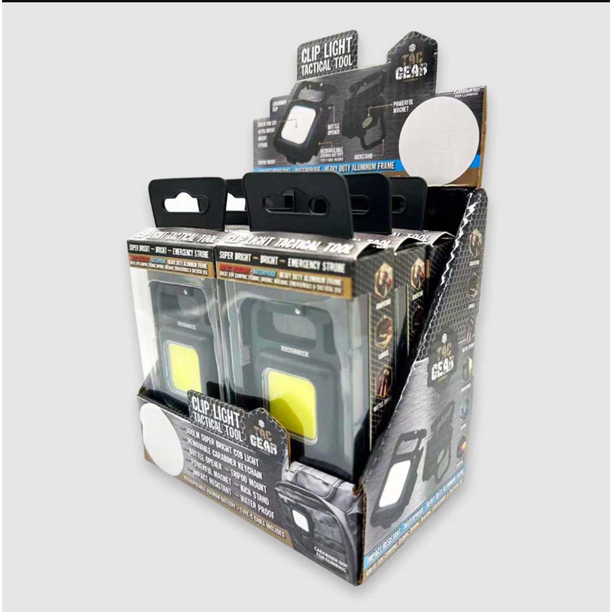 Tac Gear Tactical Tool with LED Clip Light