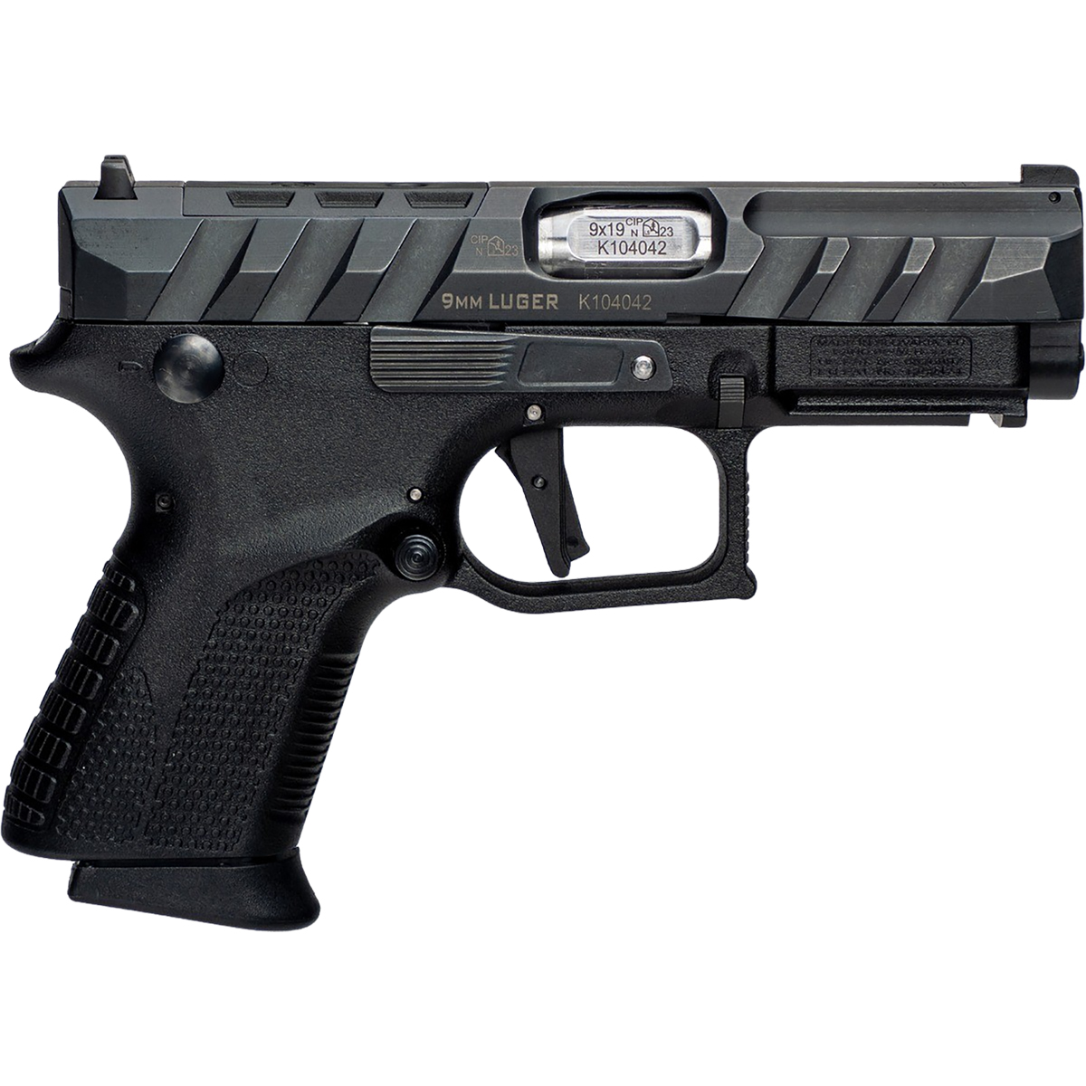 Grand Power Q1S Mk23 Compact Frame 9mm Luger 12+1 3.66" Handgun