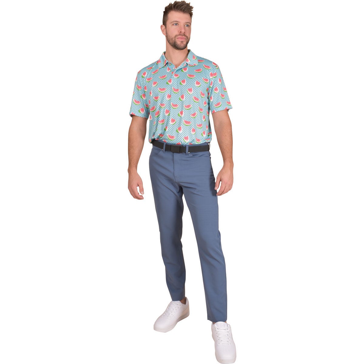 Aeroline Men's Print Polo