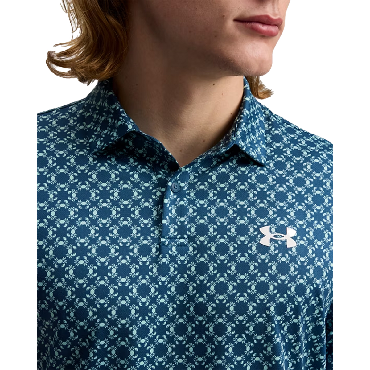 under armour dress shirts Men Tech Polo Midnight Navy / 3XL button placket Long Sleeve Best Mens Short