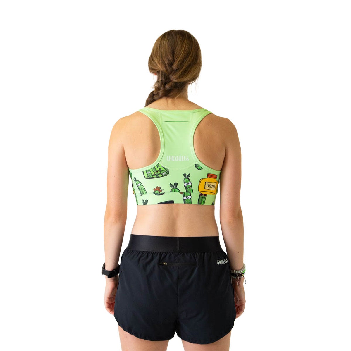 Chickn Legs Women's Sports Bra Pickles
