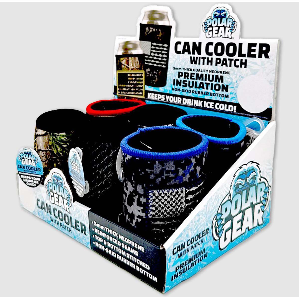 Novelty Inc Flag Patch Can Koozie