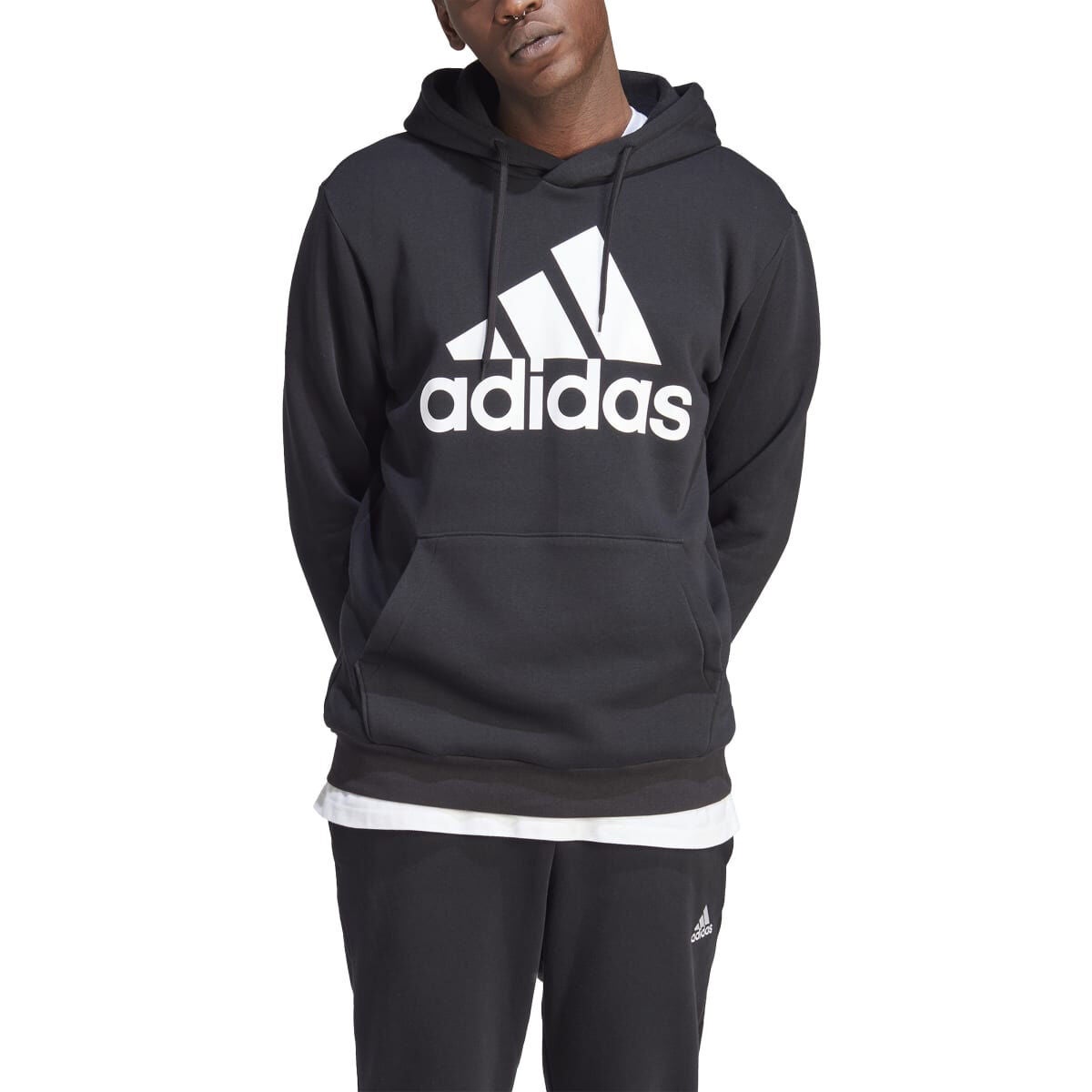 adidas Men's Big Logo Flc Hood