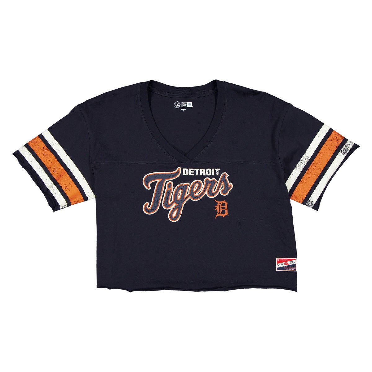 New Era Detroit Tigers Women's Cropped V Neck