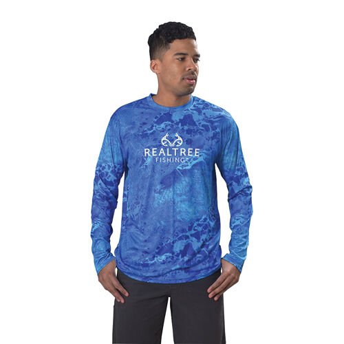 Rt Fishing Men's Long Sleeve Wav3 Logo Tee