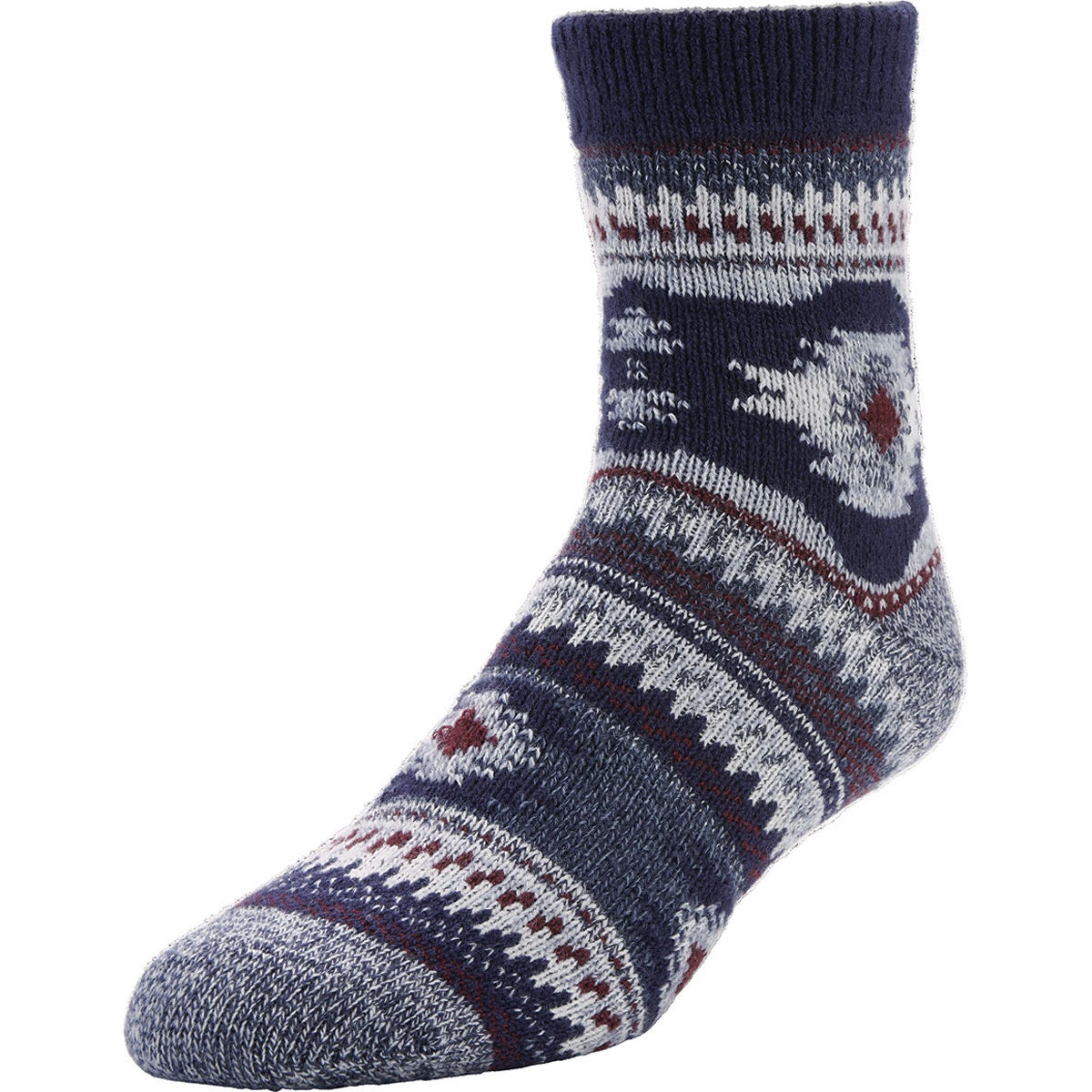 Fireside Men's Cozy Socks Aztec Blue/Red
