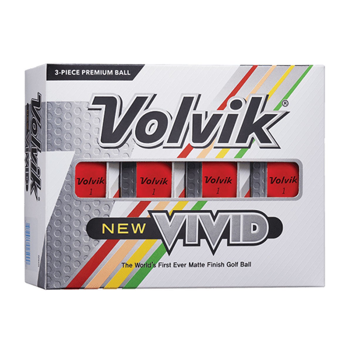 Volvik Vivid Red Matte Golf Balls