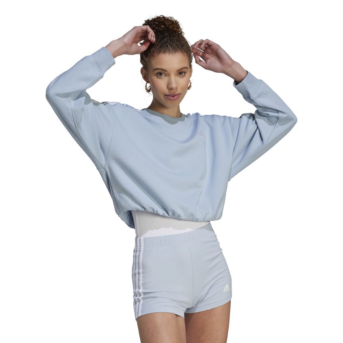 adidas Women's Essentials 3-Stripes Crop Sweatshirt