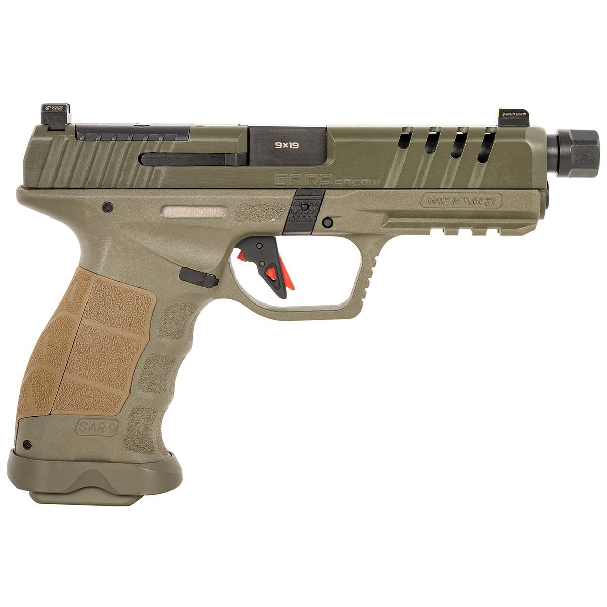 Sar Usa SAR9 SOCOM 9MM 17/21 Pistol