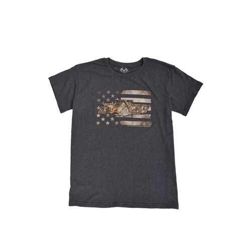 Chevy Men's Short Sleeve Realtree Chevy Fill Flag Tee