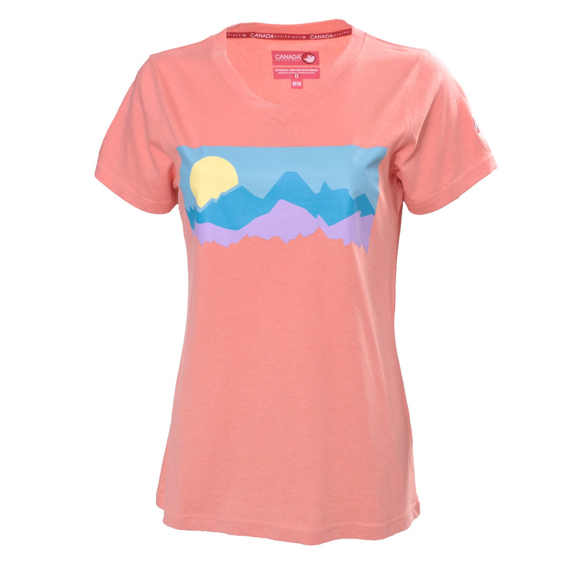 Canada Weather Gear Women's Short Sleeve V-Neck T-Shirt