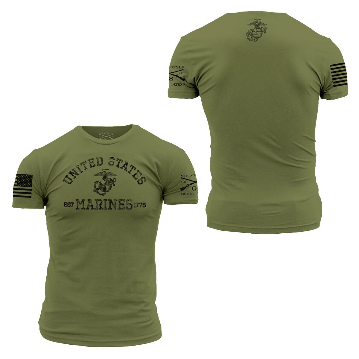 Grunt Style Men's USMC Est 1775 Tee