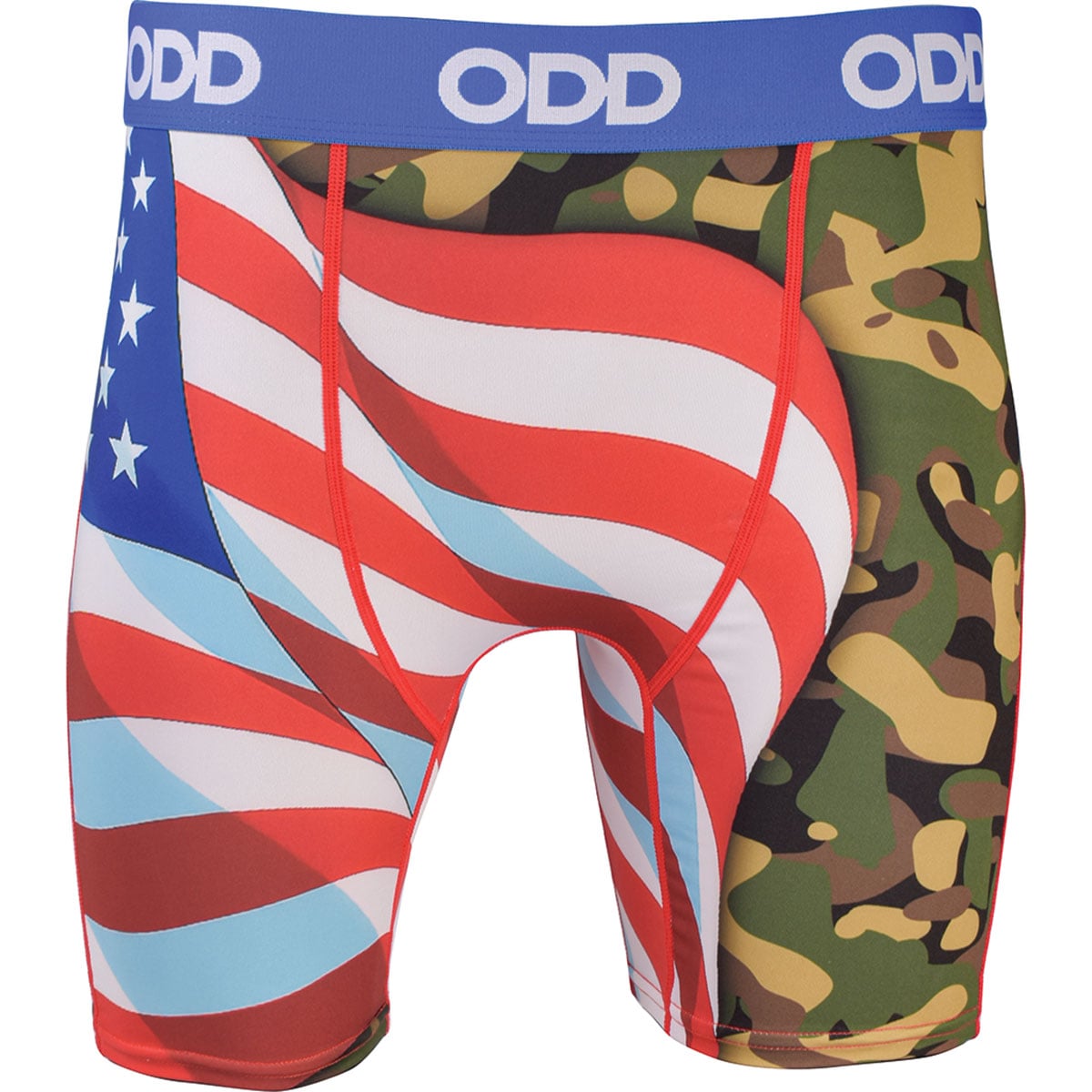 Split Design Boxer Odd Flag & Camo Split Performance Boxer Briefs