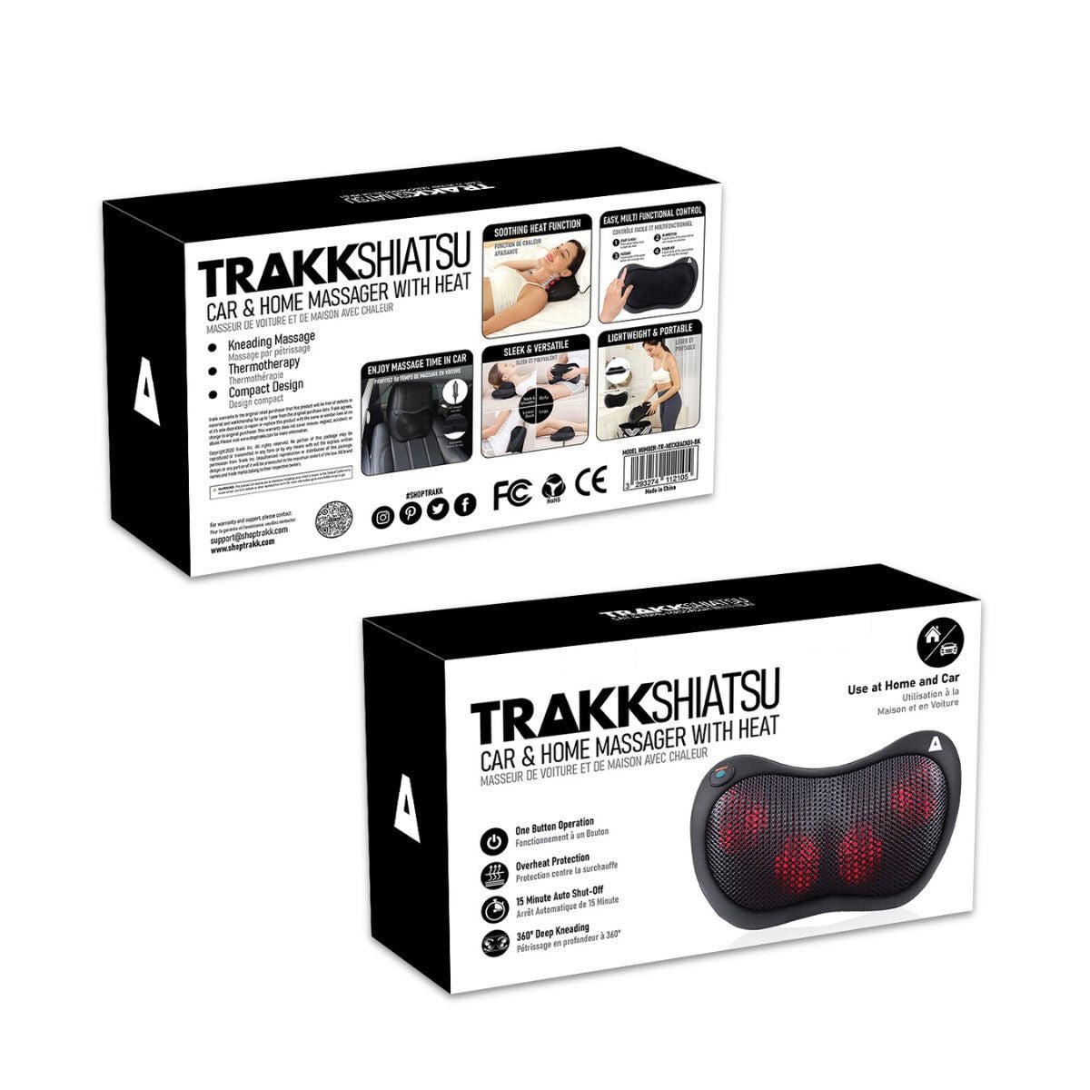 Trakk Shiatsu Car And Home Massager With Heat
