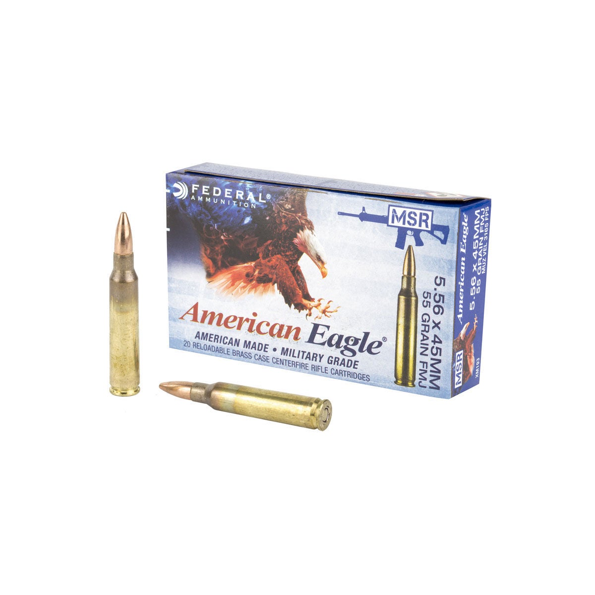 Federal 5.56mm 55gr FMJ Ammunition