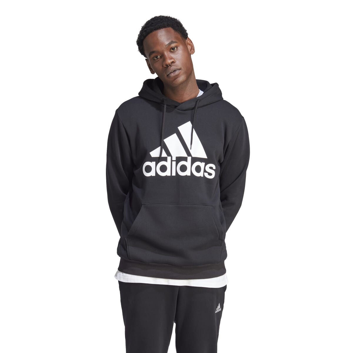 adidas Men's Big Logo Flc Hood