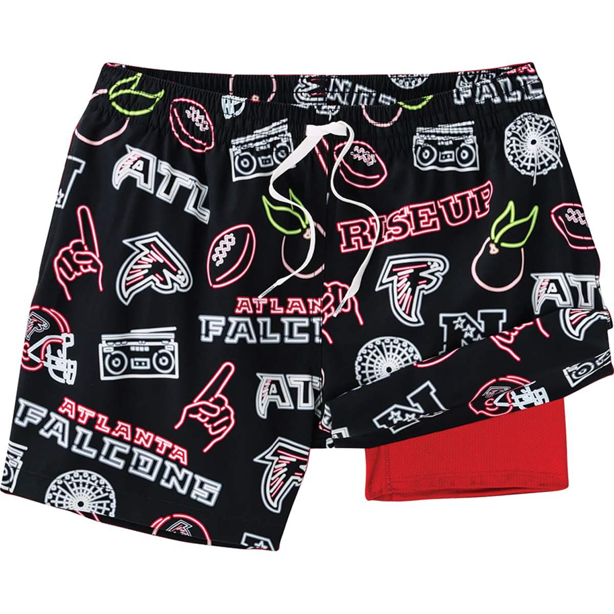 Chubbies Men's Atlanta Falcons Neon Swim Trunks