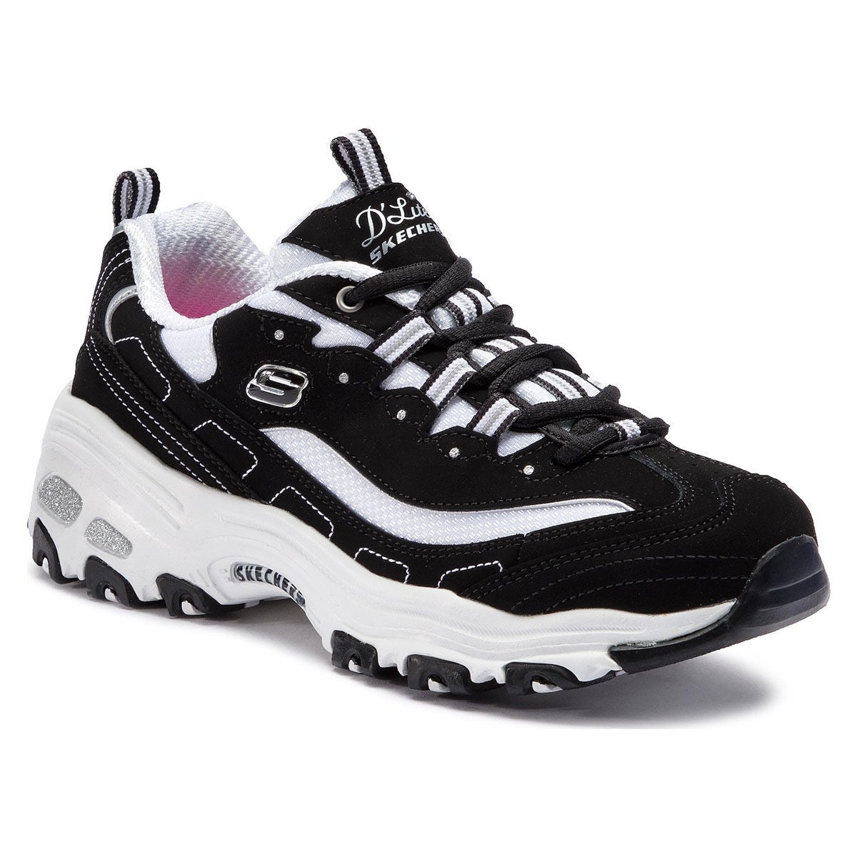 Skechers Women's D-Lites Biggest Fan Wide Athletic Shoes