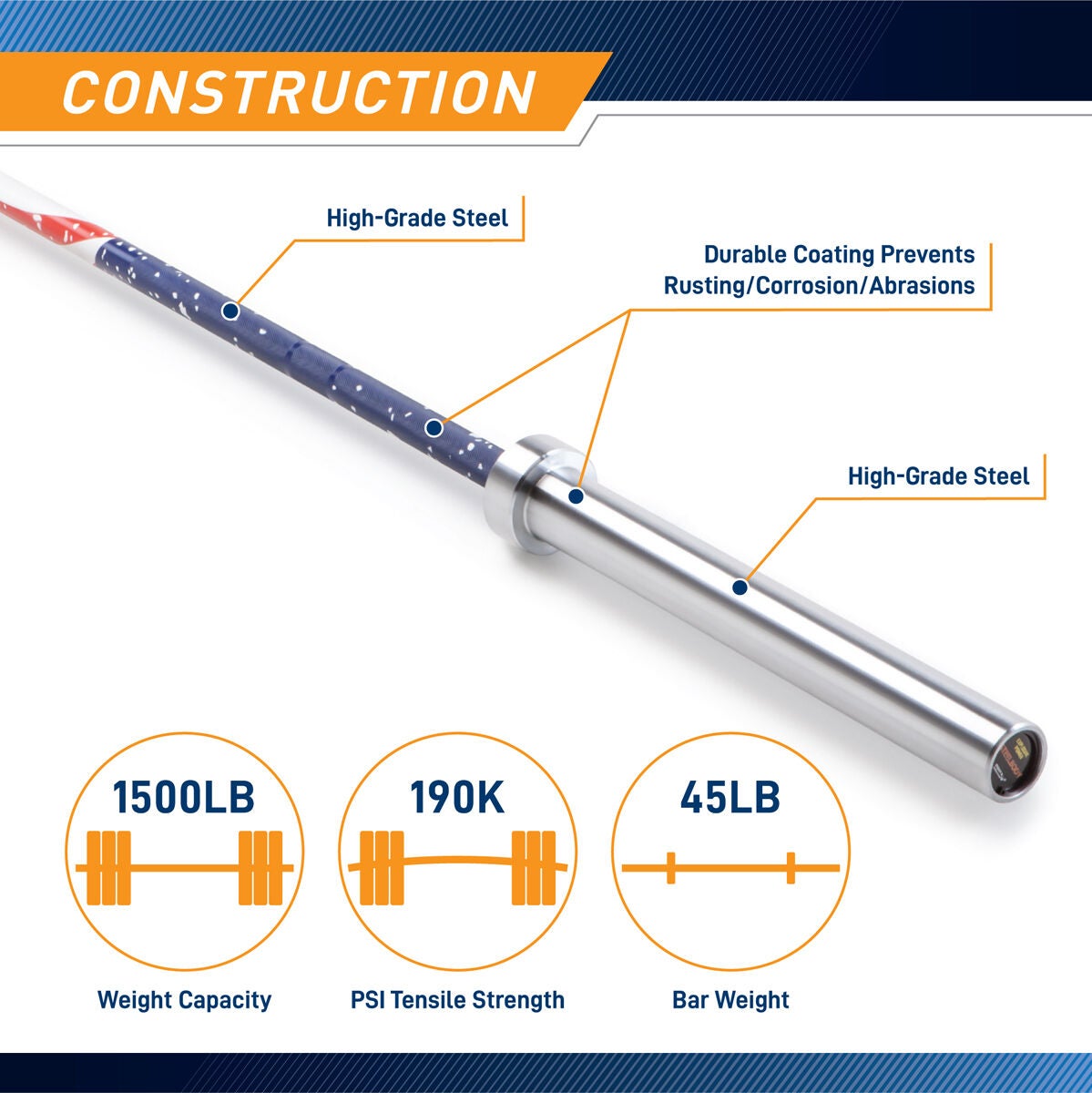 Marcy 7' USA OLYMPIC BAR