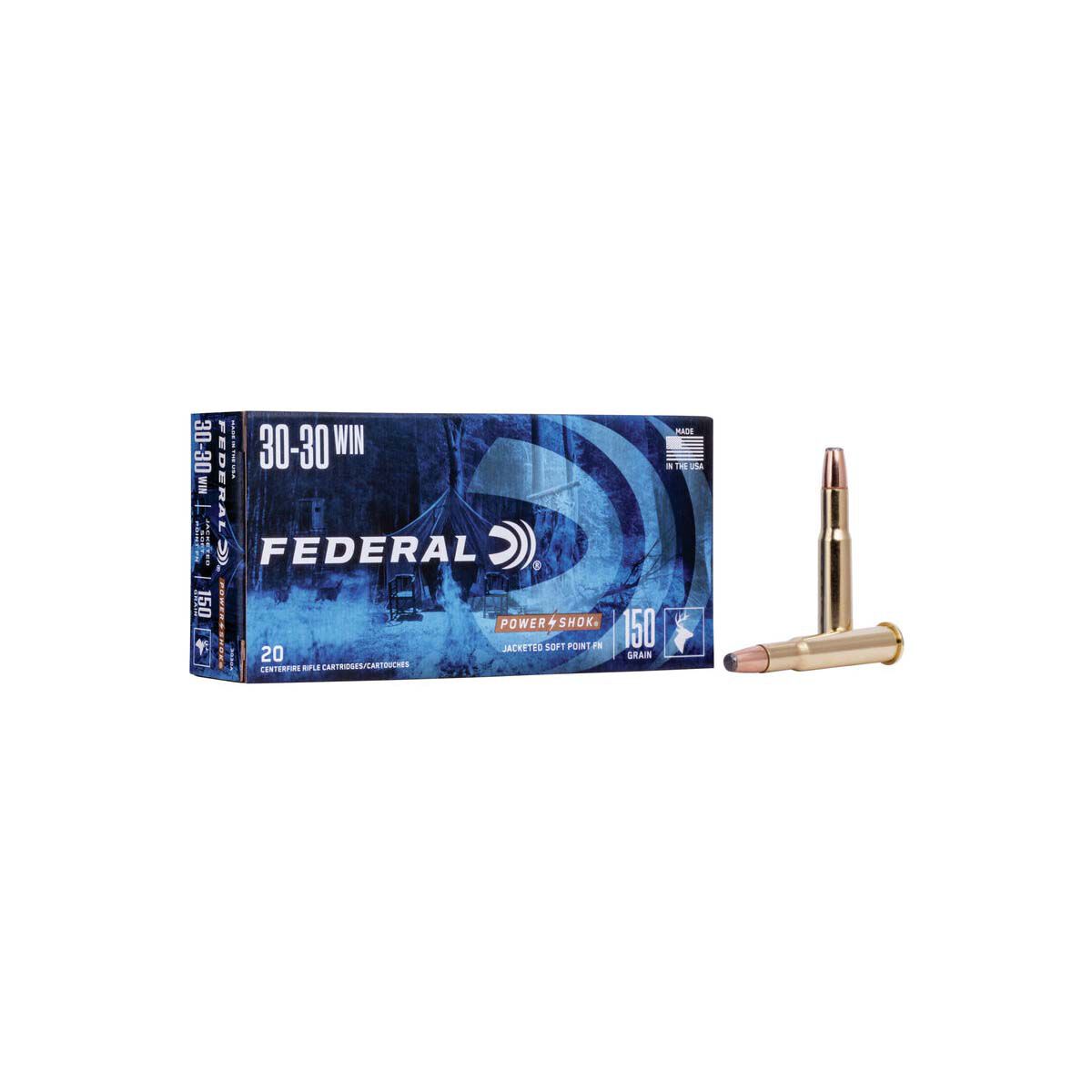 Federal Power-Shok Rifle 30-30 Win 150 Grain