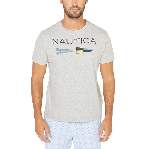 Nautica Men's Flag Crewneck Tee