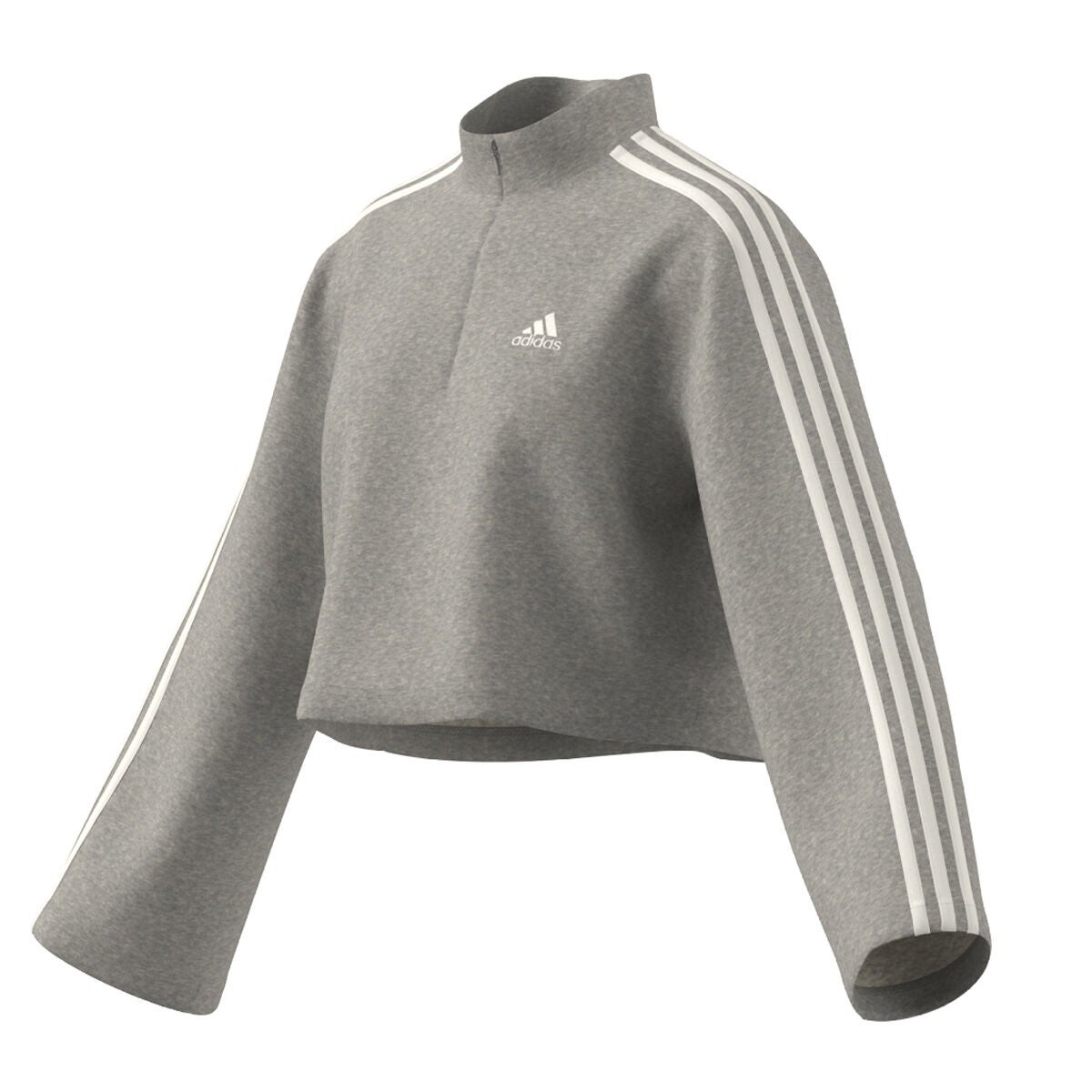 adidas Women's Essentials 3-Stripes Fleece Quarter-Zip Sweatshirt