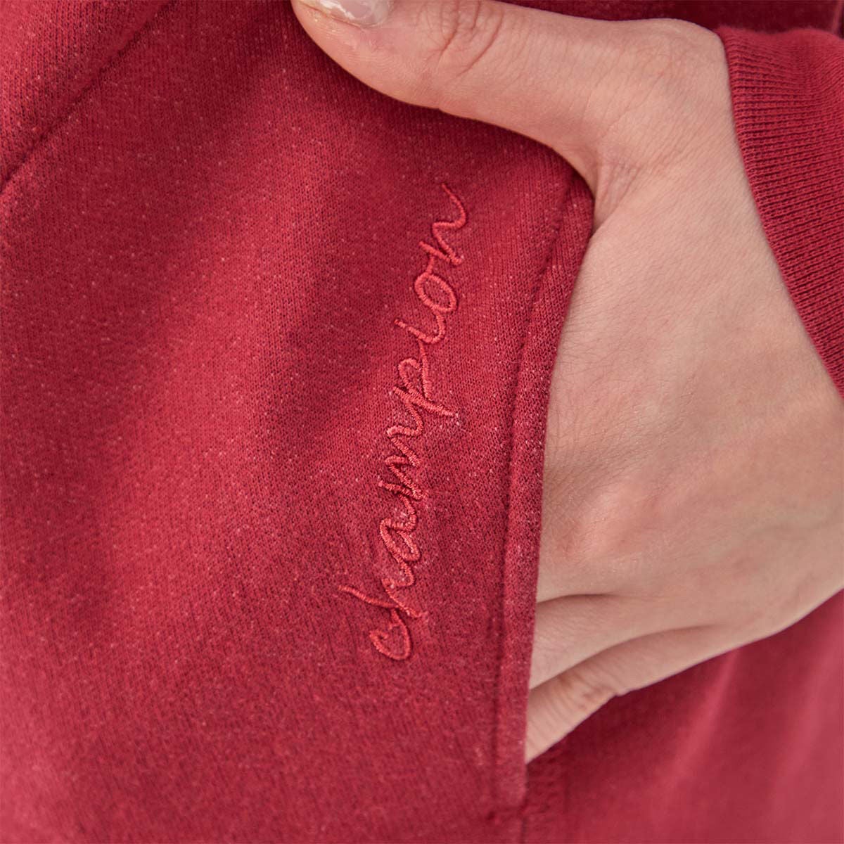 Champion Women's Long Sleeve Vneck Crew Top