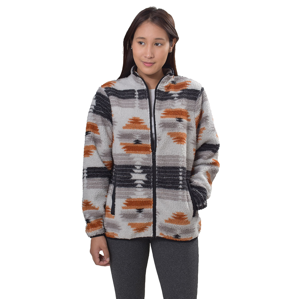 Canada Weather Gear Women's Printed Aztec Full Zip