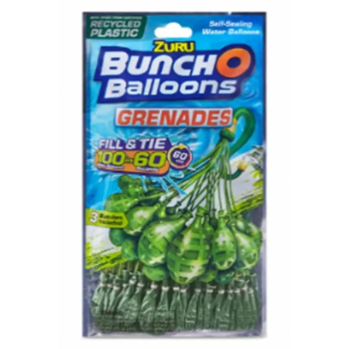 Zuru Bunch O Balloons Grenades Self-Sealing Water Balloons