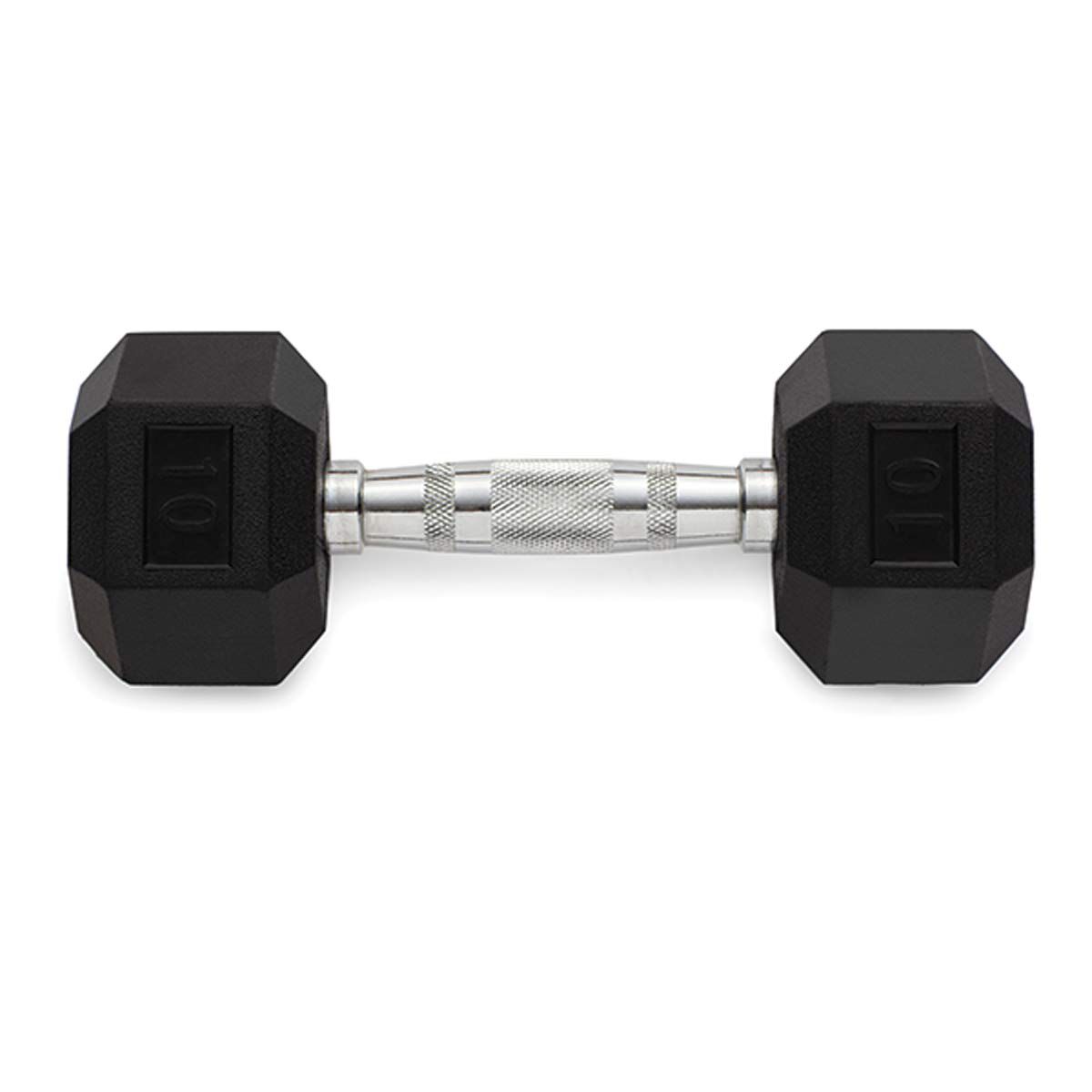 Weider 10lb Rubber Hex Dumbbell