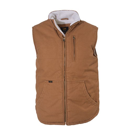 Lee Men's Canvas Sherpa Lined Vest