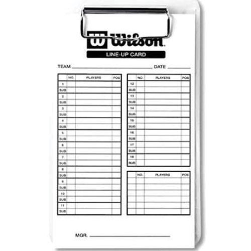 Wilson Lineup Cards