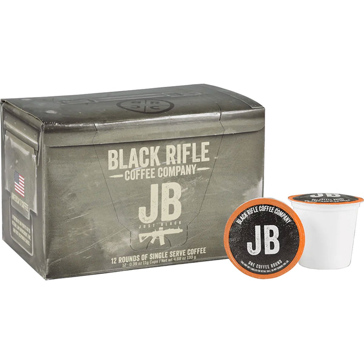 Black Rifle Coffee Co Just Black Coffee Rounds 12ct Box
