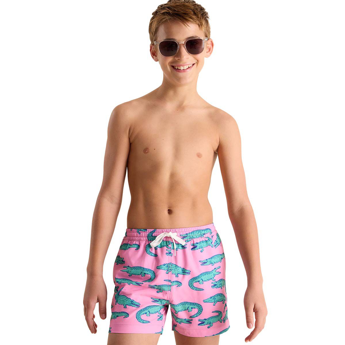 Chubbies Boys' Glades Classic Lined Swim Trunk- Shorter