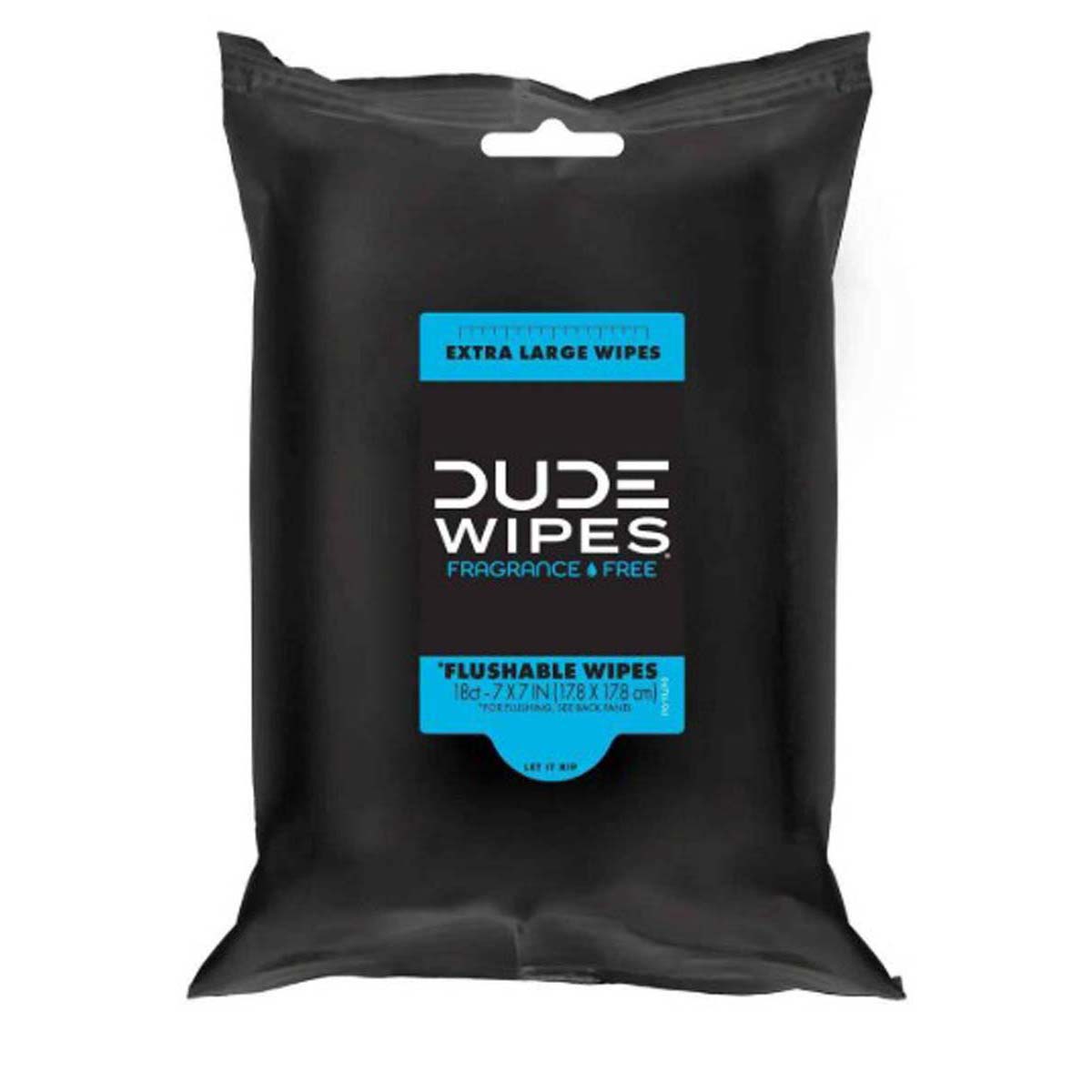 Dude Wipes Unscented 18 Count