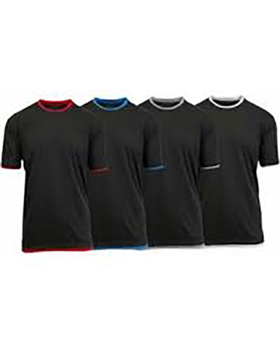 Galaxy by Harvik Men's Double Layer Crew Tee