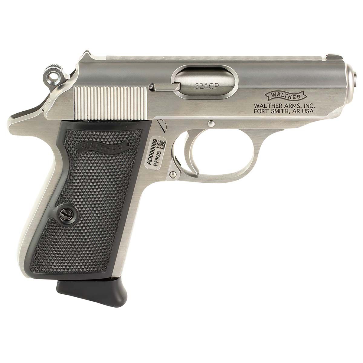 Walther PPK/S 32 ACP 3.3" SS 7RD Pistol
