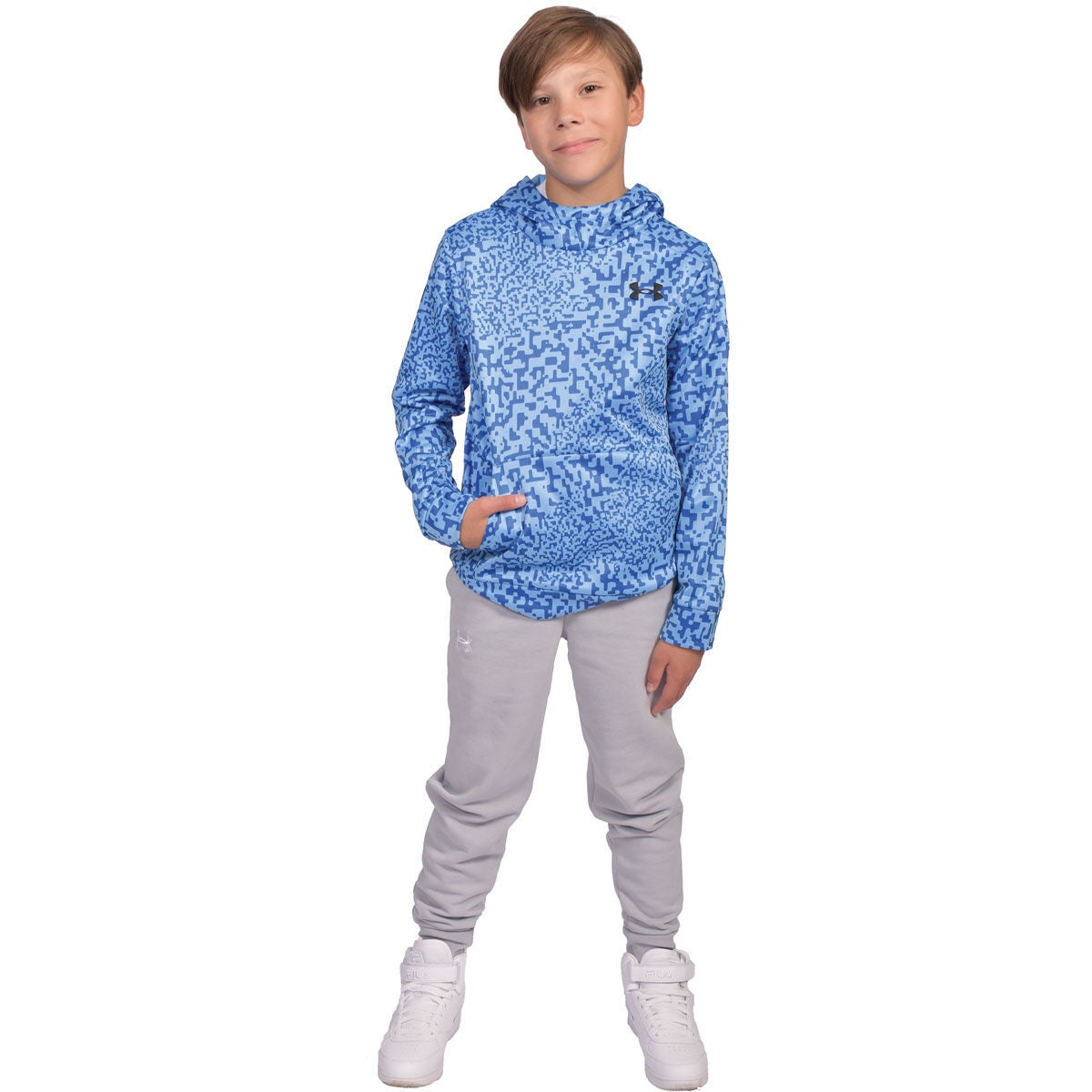 Under Armour Boy's Armour Fleece Printed Hoodie