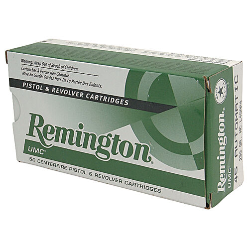 Remington .45 Auto UMC 50 Count Ammunition