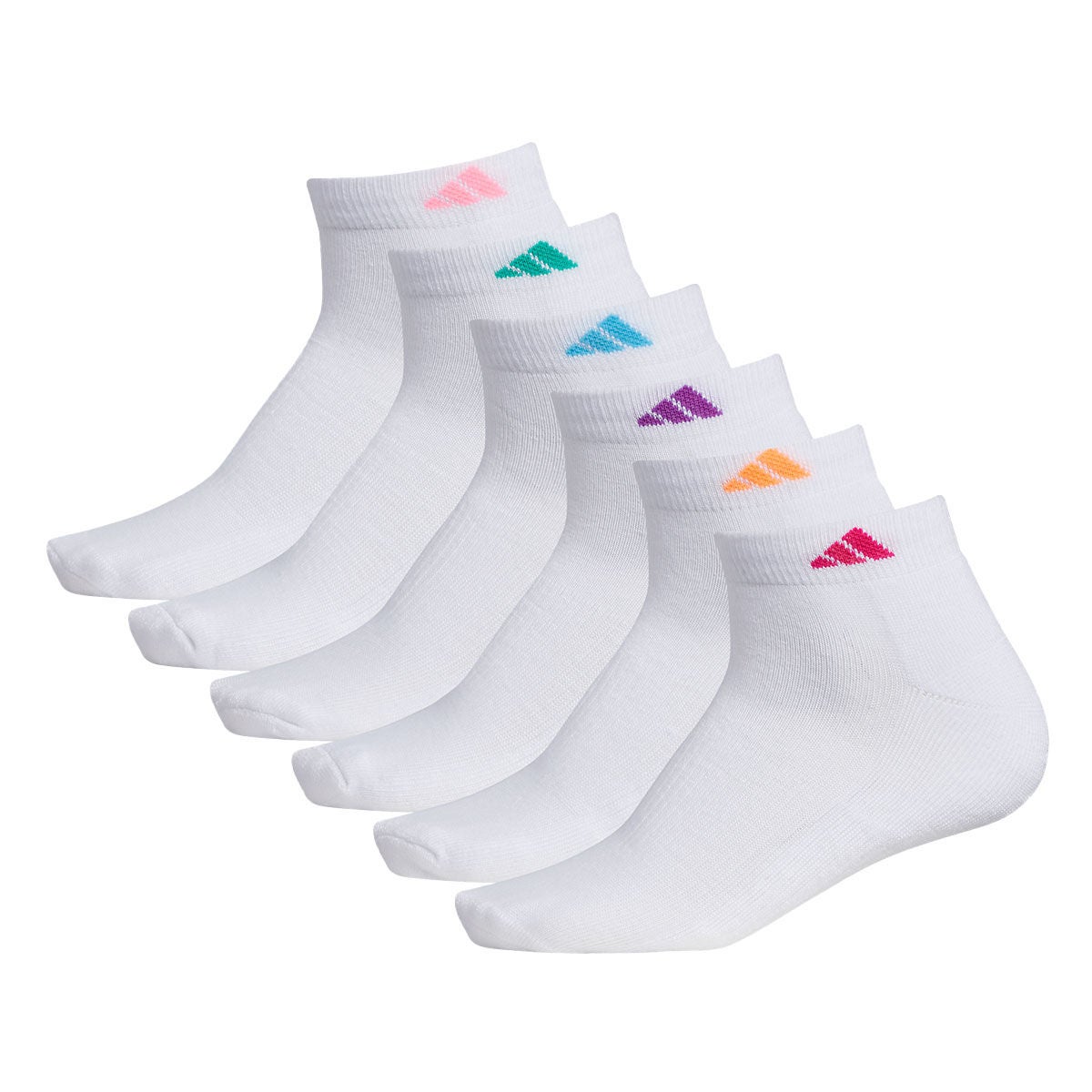 adidas Women's Athletic Cushioned 6-Pack Low Cut Sock