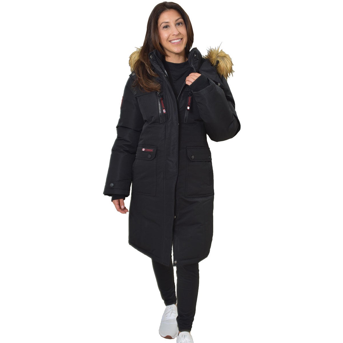 Canada Weather Gear Women's Parka with Fur Trim Hood - Main Image