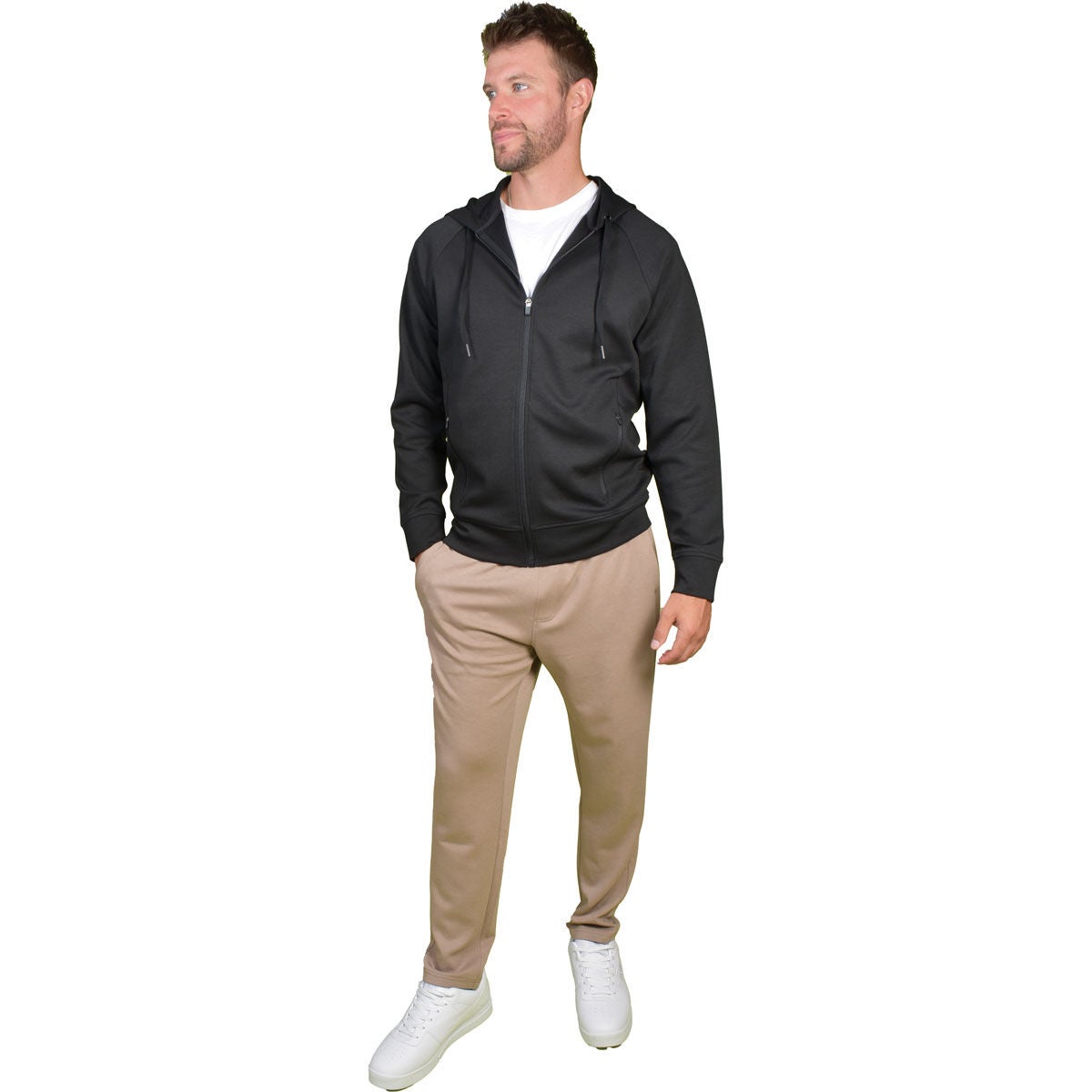 90 Degree Men's Soft Full Zip Hoodie