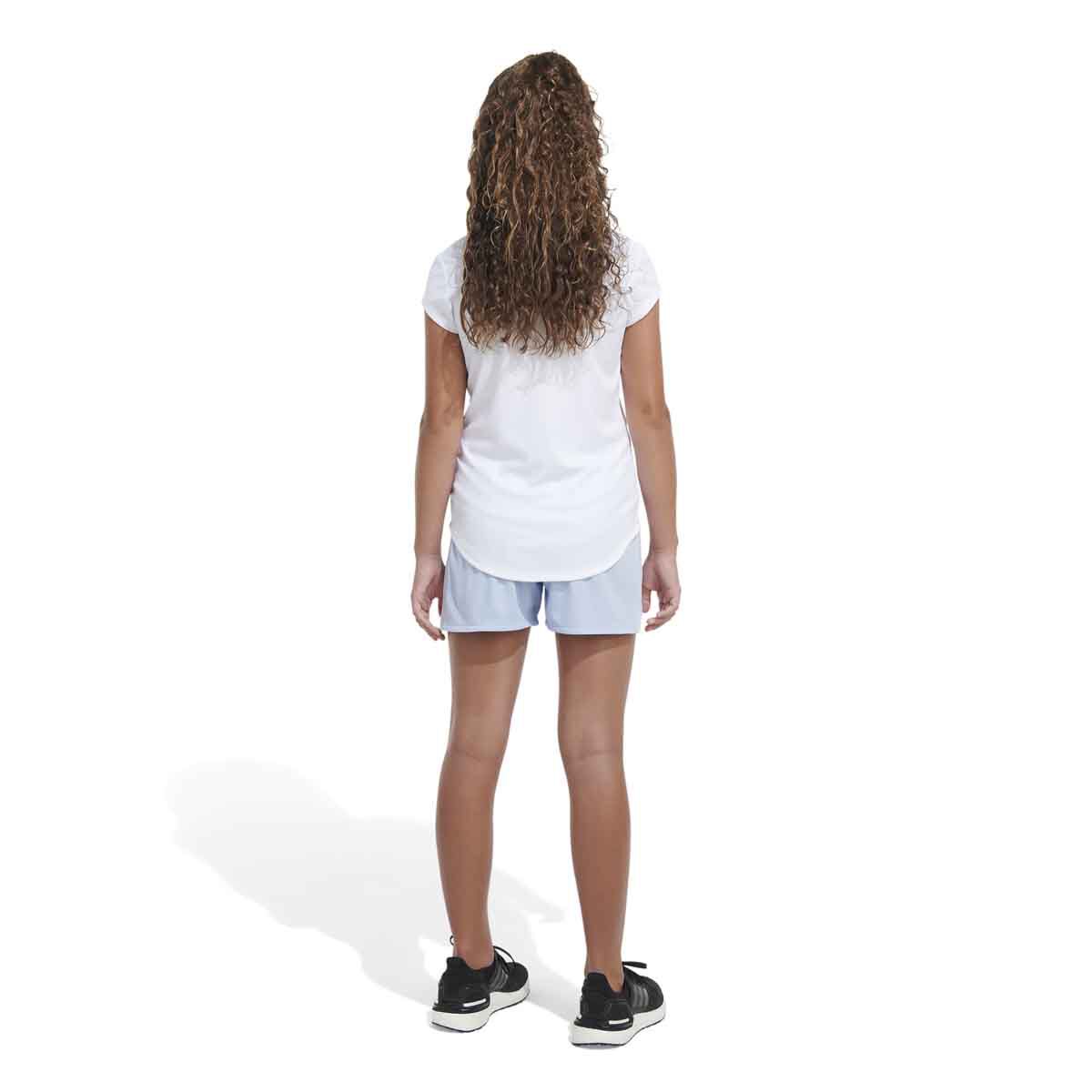 adidas Girls' AEROREADY® 3-Stripe Pacer Mesh Shorts